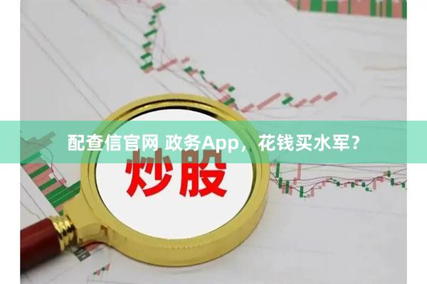 配查信官网 政务App，花钱买水军？