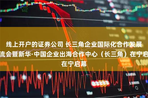 线上开户的证券公司 长三角企业国际化合作发展交流会暨新华·中国企业出海合作中心(长三角)在宁启幕